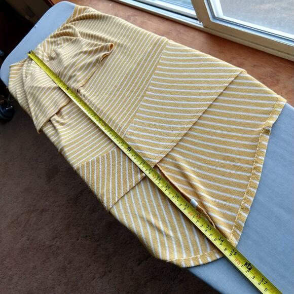 Lane Bryant Sunshine Striped Tunic Top 18 / 20 lightweight sweater short sleeves - Picture 11 of 12